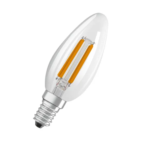 OSRAM LED CLASSIC B Lampe EEK B 2.5W 827 klar E14 470lm 2700K warmweiss wie 40W