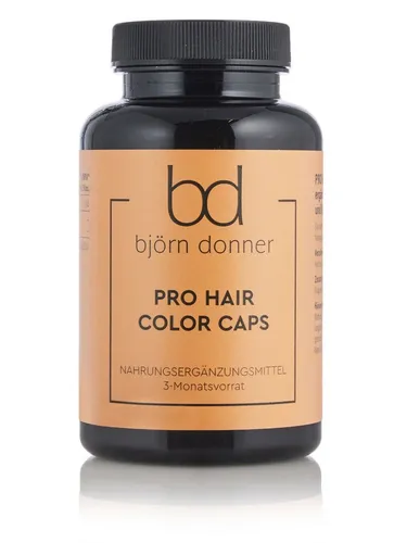 Björn Donner Pro Hair Color Caps Kapsel - Nahrungsergänzungsmittel in Kapsel-Form mit geprüfter Qualität, speziell zur Unterstützung der Haarfarbe und Pflege, ideal für den täglichen Gebrauch.
