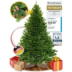 ArtiTree Künstlicher Weihnachtsbaum Premium Tanne 240 cm - Weihnachtsbaum aus hochwertiger Tanne, mit einem stabilen Holzstandfuß und einer beeindruckenden Höhe von 240 cm für festliche Atmosphäre.