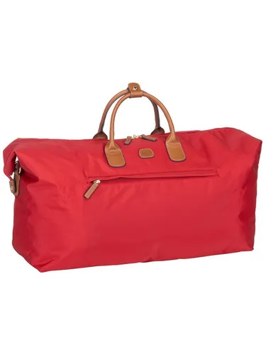 Brics X-Travel Holdall Reisetasche 55 cm - Red - Reisetasche mit leichtgewichtigem Design und robustem Material, ideal für stilvolle und organisierte Reisen. Geräumiges Hauptfach und praktische Seitentaschen bieten optimalen Stauraum.