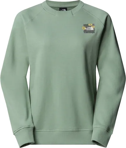 The North Face Womens Connect Relaxed Crew Sweatshirt - Graphite Slate Moss (BQ1) S - Outdoor Hoodie für Damen, wasserdicht und ideal für Alltag und Freizeit, mit modernem Design und bequemen, lockeren Schnitt.
