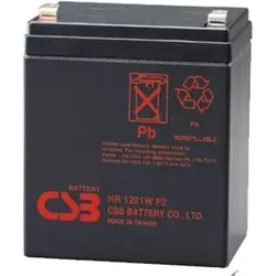 CSB HR1221W F2, 12V, 5,1Ah - Wiederaufladbare USV-Batterie mit 5,1 Ah Kapazität und 12 V Spannung. Ideal für Notstromversorgungen und Sicherheitssysteme. Hohe Lebensdauer mit bis zu 260 Ladezyklen.