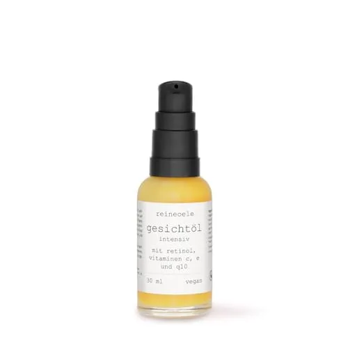 Gesichtspflegeöl Retinol Vitamin C Vitamin E Gesichtsöl intensiv Anti Aging Anti Falten Serum 30 ml Glasflasche von reineoele