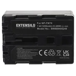 EXTENSILO Akku kompatibel mit Sony MVC-CD400, MVC-CD500, Video Walkman GV-D1000, MVC-CD350 Kamera (3200 mAh, 7,4 V, Li-Ion)