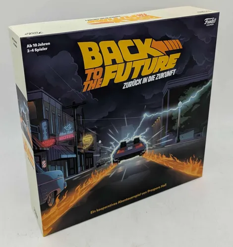 Back to the Future - deutsch: Gesellschaftsspiel für Fans - Gesellschaftsspiel basierend auf dem Kultfilm, mit 3D-Takt-Turm für spannende Zeitreise-Abenteuer und strategische Entscheidungen als Marty McFly und Co.