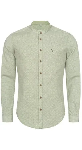 Nübler Trachtenhemd Herren - Langarm Hemd im Landhausstil, Regular Fit - Hochwertiges Trachtenhemd aus Baumwolle mit typischen Stickereien und modernem Stehkragen. Ideal für festliche Anlässe oder den Alltag. Bequem und formbeständig, perfekt kombinierbar mit Lederhose oder Trachtenjacke.