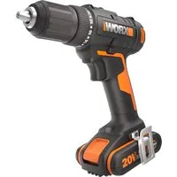 WORX WX108 Akku Bohrschrauber 20V – Flexibler Allrounder für Bohren & Schrauben - Akkuschrauber mit 20+1 Drehmomentstufen und 45Nm max. Drehmoment. Ideal für Heimwerkerprojekte, leicht und kompakt für müheloses Arbeiten.