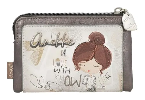Anekke Geldbörse Sophia Flexible RFID Wallet Multicolor - Grau - Entdecken Sie die Anekke Geldbörse Sophia mit RFID-Schutz. Kompakt und stilvoll, bietet sie Platz für Kreditkarten und Geld. Perfekt für den Alltag!