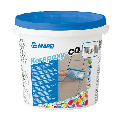 MAPEI Kerapoxy CQ 3kg - Hochwertiger Epoxidharz Fugenmörtel - Robuster und säurefester Fugenmörtel in Zementgrau, ideal für anspruchsvolle Anwendungen. Perfekt für die Gestaltung von Designfugen.