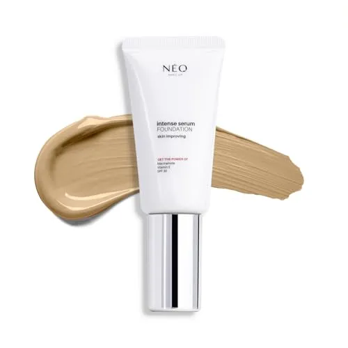NEO MAKE UP Intense Serum Satin Foundation - Gesichts-make-up - Grundierung - Skin Care - Beauty - Gesichtspflege - SPF 30-02 Ivory - 30 ml
