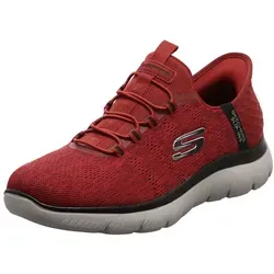 Skechers Slip-Ins Summits-Key Pac 232469 - Herren Sneaker in Rot, ultimativer Tragekomfort mit exklusivem Heel Pillow und Air-Cooled Memory Foam