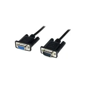 StarTech.com Seriell DB9 RS-232 Nullmodemkabel - Schwarz - St/Bu - Nullmodemkabel - DB-9 (M) - DB-9 (W) - 1,0m - Schwarz (SCNM9FM1MBK)