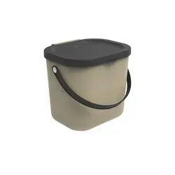 Rotho Müllsystem  Albula , braun , Kunststoff , Maße (cm): B: 23,5 H: 20,8 T: 20.0