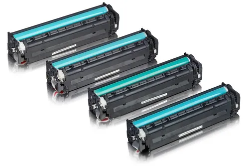 Inkadoo Tonerkartusche Multipack für HP CB540A + CF373AM - Tonerpatronen für Color LaserJet CP 1513 und CM 1312, in Schwarz, Cyan, Magenta und Gelb - ideal für brillante Farbdrucke und hohe Druckqualität.