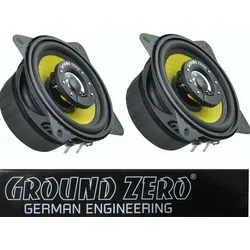 Ground Zero GZTF 10 | 10cm Koax Lautsprecher - Car-HiFi-Lautsprecher mit 2-Wege-Koaxial-System und hocheffizientem 3 Ohm Design für kraftvollen Sound und klare Höhen. Perfekt für ein verbessertes Klangerlebnis im Auto.