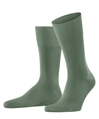 FALKE Herren Socken Tiago M So Fil d´Écosse Baumwolle einfarbig 1 Paar, Grün Sage 7538, 39-40