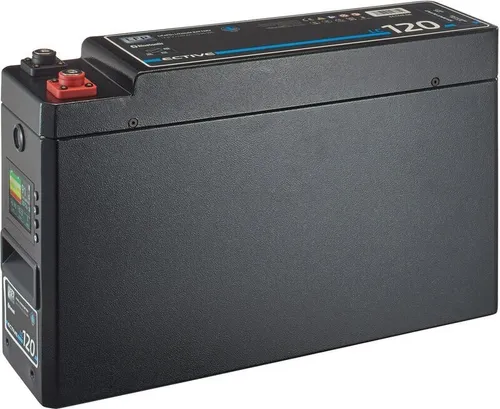 ECTIVE LC 120 SLIM BT 12V LiFePO4 Lithium Versorgungsbatterie 120Ah - Caravan-Zubehör - leistungsstarke LiFePO4 Batterie mit 120Ah, extrem langlebig, gasungsfrei und ideal für Camping und Wohnmobile.