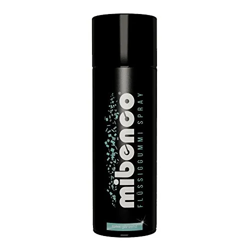 mibenco 71416034 Flüssiggummi Spray/Sprühfolie, Türkis Glänzend, 400 ml -Schutz für Oberflächen und zum Felgen lackieren
