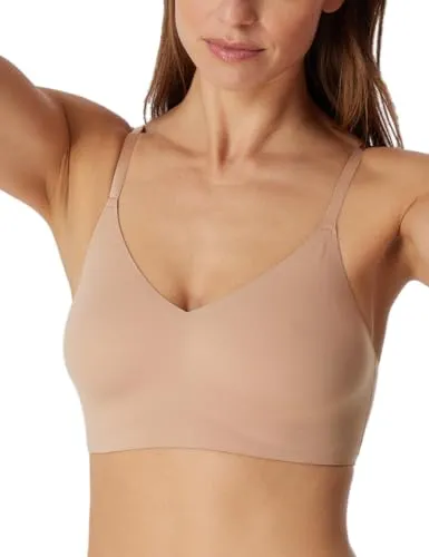 Schiesser Damen nahtloses Bustier - Invisible Soft - Funktionsunterwäsche mit herausnehmbaren Pads für perfekten Halt, verstellbaren Spaghettiträgern und besten Tragekomfort dank softer Microfaser-Qualität.