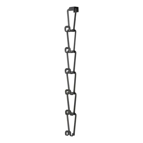 Yamazaki Taschenhalter "Joint" in Schwarz - Vielseitiger Kleiderständer - Stylischer Taschenhalter aus Stahl, ideal für die Wand- oder Türmontage. Verstellbare Höhe und multifunktional als Kleiderbügel nutzbar.