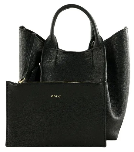 abro Essential Handtasche aus Leder, 21 cm, schwarz - Handtaschen, elegantes Design aus hochwertigem Leder, ideal für stilbewusste Frauen.