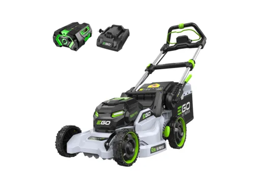 EGO Rasenmäher 42cm mit 4.0Ah Akku und Standardladegerät - Handrasenmäher mit 42 cm Schnittbreite, ideal für effizientes Mähen. Der leistungsstarke Akku sorgt für kabellosen Betrieb und maximale Flexibilität im Garten.