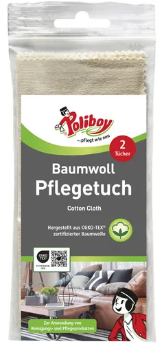 Poliboy Baumwoll Pflegetuch 2 Stück