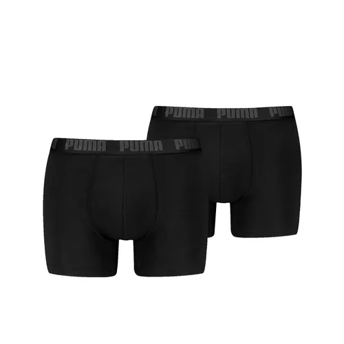PUMA Herren Boxershorts 2-er Pack Boxer Unterhosen | Gr. S | Black/Phantom