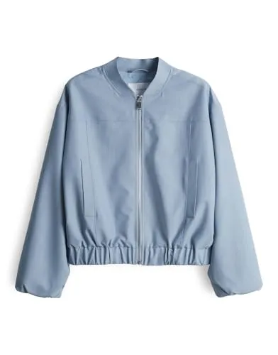 OPUS Jackenblazer JELEN mit dekorativen Ballonärmeln - Funktionsjacken – eleganter Blouson mit Blazer-Charakter, eckigem Kragen und modischen Ballonärmeln für einen lässigen, modernen Look.