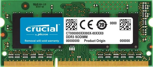 Crucial 8GB DDR3L 1866 MT/s (PC3-14900) SODIMM 204-Pin - CT102464BF186D