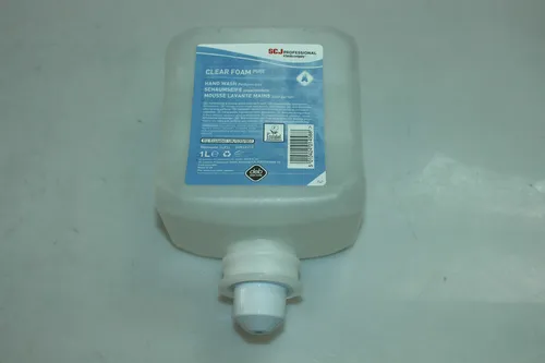 SC Johnson SCJ Schaumseife Clear Foam Wash 1 L - Milde, duft- und farbstofffreie Schaumseife für schonende Handreinigung. Ergibt ca. 1430 Portionen sanften Waschschaums. Optimal verpackt für lange Haltbarkeit und einfache Anwendung. Ideal für Allergiker.