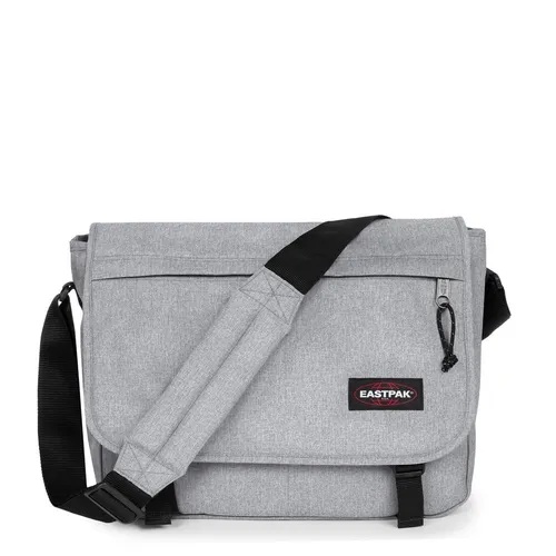 Eastpak Umhängetasche Delegate+ Sunday Grey - Messenger-Bag aus robustem Nylon, mit gepolstertem Laptopfach bis 17 Zoll und verstellbarem Schultergurt – ideal für den Alltag und unterwegs.
