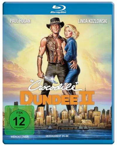 Crocodile Dundee II - Blu-ray - Komödie mit Paul Hogan und Linda Kozlowski, bietet unvergesslichen Spaß und Abenteuer, ideal für Filmabende.