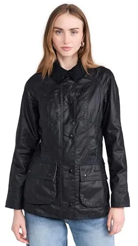 Barbour Navy Funktionsjacke UK10 EU36 US6 - Wasserdichte und atmungsaktive Funktionsjacke, ideal für Outdoor-Aktivitäten und wechselhaftes Wetter.