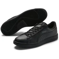 PUMA Unisex Puma Smash v2 L Low-Top - Zeitloser Sneaker in Puma Black, 40 EU - Damen-Sneaker mit weichem Leder-Obermaterial und weiterentwickelter Laufsohle, ideal für jeden Anlass und stilvolle Outfits.