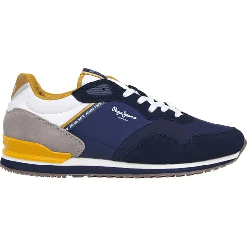 PEPE JEANS London Muse Trainers EU 40 - Herren-Sneaker in Navy, sportlich und stylish für jeden Anlass mit bequemer Passform.
