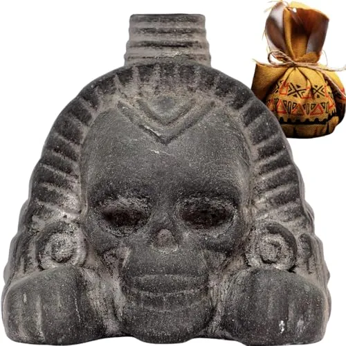 ITZCOEHUA Real Screaming Aztec Death Whistle - Lauteste authentische Pfeife mit über 125 Dezibel - Pfeifen und Kunst: Authentische aztekische Handwerkskunst von Rafael Itzcoehua, erzeugt knochenkühlende Schreie für Halloween, Dia de Muertos und mehr.