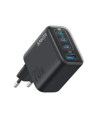 ANKER Zolo 70W 4-Port Ladegerät – Kompaktes Design für Apple und Samsung - Kompaktes 4-Port Ladegerät mit 70W Leistung. Ideal für gleichzeitiges Laden von Smartphone, Tablet und mehr. Hohe Energieeffizienz und niedrige Betriebstemperatur für sorgloses Schnellladen.