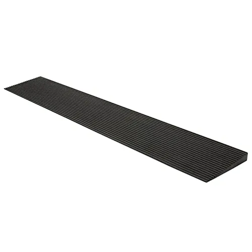 Kingpower Auffahrrampe für Rollstühle - Transportgeräte & Rampen, stabile Gummirampe für Höhenunterschiede von 8 - 45 mm, ideal für Barrierefreiheit und einfache Mobilität.