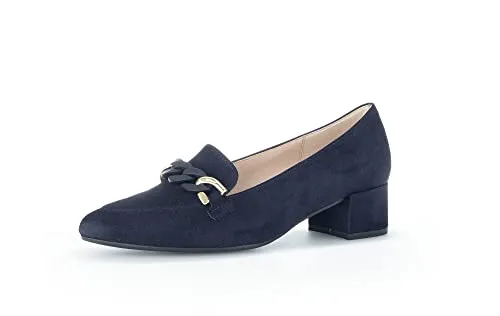 Gabor Damen Klassische Pumps - Elegante High Heels für den Büroalltag - Damen-Pumps aus hochwertigem Rauleder und Glattleder, mit komfortablem Blockabsatz von 4,5 cm - ideal für stilvolle Auftritte im Büro und Freizeit.