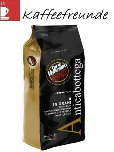 Caffè Vergnano 1882 Antica Bottega 1kg - Italienischer Kaffeegenuss - Hochwertige Kaffeebohnen aus Italien mit langem Haltbarkeitsdatum bis 03-2026, ideal für Kaffeeliebhaber und Gourmets.
