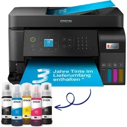 Epson EcoTank ET-4810 - A4-Multifunktions-Wi-Fi-Tintentankdrucker, über 90 % Druckkostenersparnis und Tinte für bis zu 3 Jahre