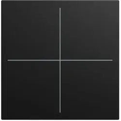 Busch-Jaeger LFW/A.4.55.11-915 Abdeckung 4-fach für Keypad 1- bis 4-fach, Busch-Trevion, Busch-balance SI, KNX, schwarz matt