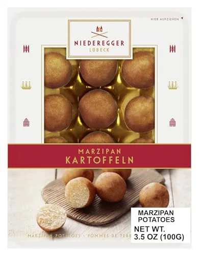 Niederegger saftige Marzipan Kartoffeln 100g - Feinste Marzipan Kartoffeln in hochwertigem Kakao, ein Genuss für Liebhaber von Toffee, Karamell & Nougat.