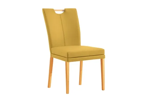 Niehoff MĂ¶bel Indoor Niehoff Colorado Stuhl mit Griff, 4-FuĂź Kernbuche, Leder Napoli senf 4051781548119