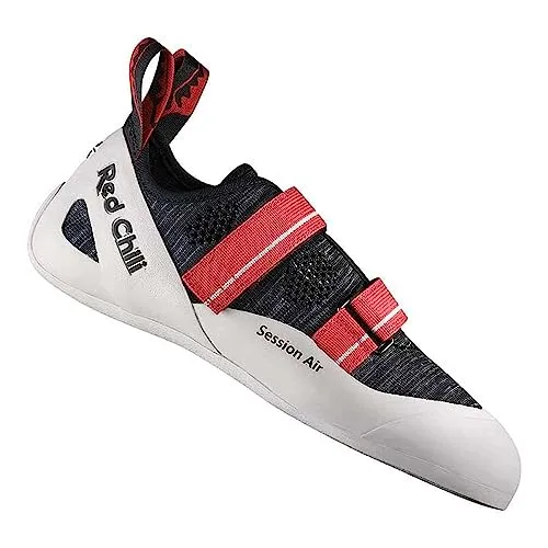 Red Chili Session Air red (200-footwear) 8,5 - Herren Kletterschuhe, ideal für den intensiven Einsatz im Verleihbetrieb mit atmungsaktivem Obermaterial und extrem abriebfester Außensohle für besten Grip.