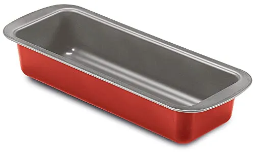 Guardini 53030HGNAM Rossana 2.0, Plumcake Backform, 30 x 11 cm, Stahl mit Antihaftbeschichtung, Farbe Rot/Grau, Edelstahl