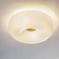Deckenleuchte Foscarini, Circus piccola, dimmbar, Weiß, für Wohnzimmer, Glas, Design - 12