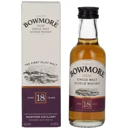 Bowmore 18 Years Old Islay Single Malt 43% Vol. 0,05l in Geschenkbox