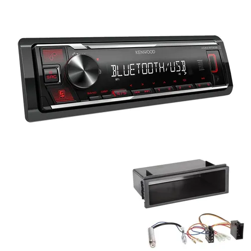 Kenwood 1-DIN Autoradio Bluetooth USB AUX für Volkswagen Polo - Modernes 1-DIN Autoradio mit Bluetooth, USB und AUX-Anschluss. Ideal für VW Polo bis 2009, ermöglicht einfaches Musik-Streaming und Freisprechanrufe.